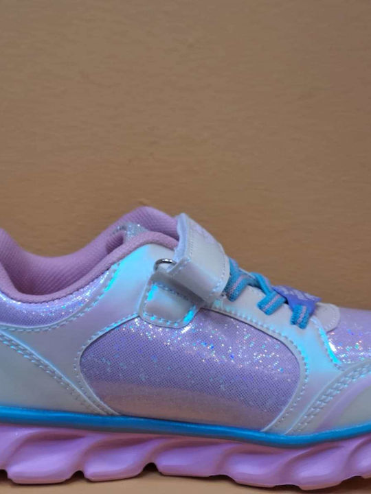 Παιδικά Sneakers με Σκρατς & Φωτάκια Πολύχρωμα