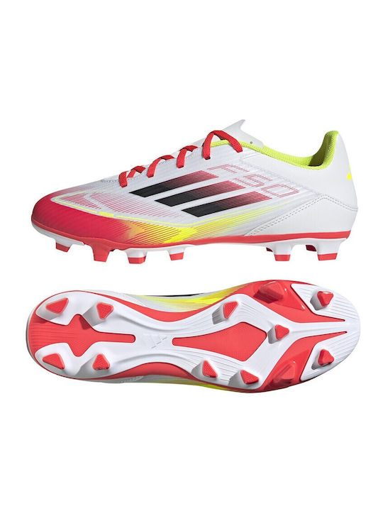 adidas F50 Club Fußballschuhe mit Stollen Weiß