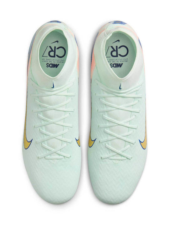 Nike Mercurial Superfly 10 Academy Dream Speed Football Shoes with Cleats Barely Green / Crimson Pulse / Metallic Gold Coin