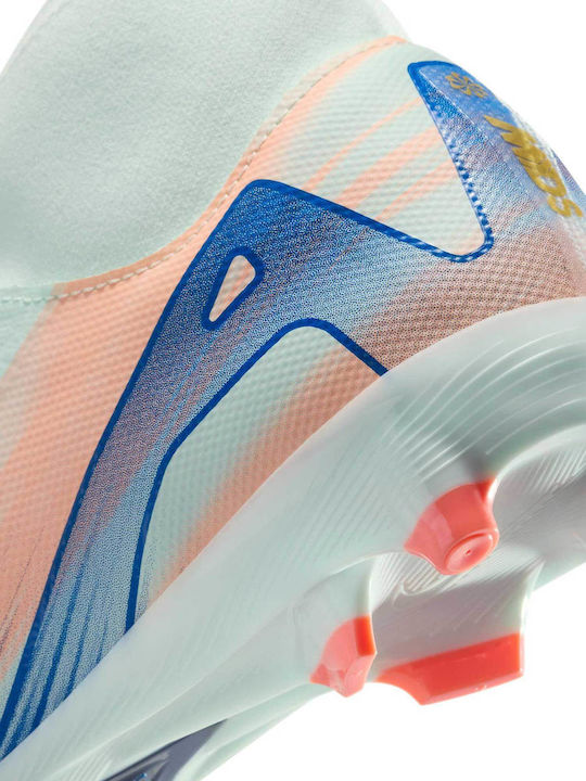 Nike Mercurial Superfly 10 Academy Dream Speed Football Shoes with Cleats Barely Green / Crimson Pulse / Metallic Gold Coin