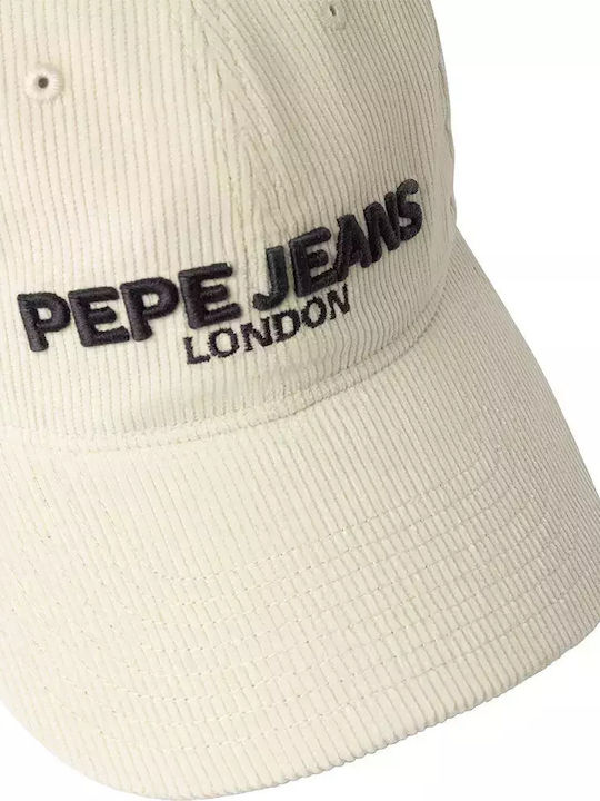 Pepe Jeans Ανδρικό Καπέλο Κοτλέ Stefan Cap Pm400006-804 Εκρού