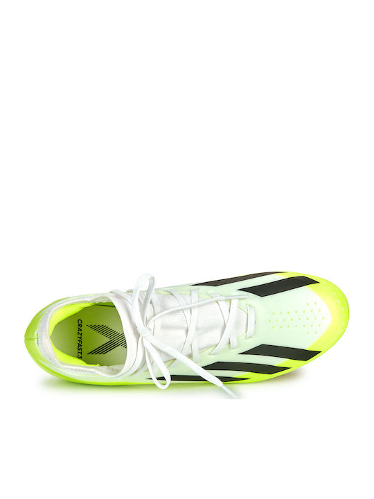 adidas X Crazyfast.3 Ποδοσφαιρικά Παπούτσια με Τάπες FG Λευκά