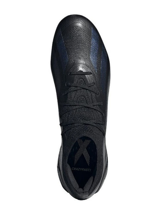 adidas X Crazyfast.1 Football Shoes with Cleats Core Black