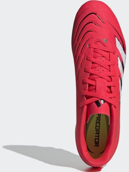 adidas Predator Club Football Shoes with Cleats Red