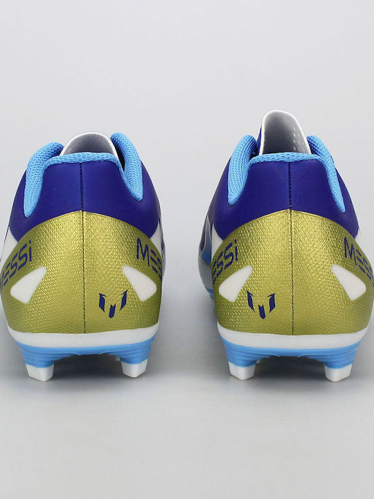 adidas X Crazyfast Club Messi Football Shoes with Cleats Lucid Blue / Blue Burst / Cloud White