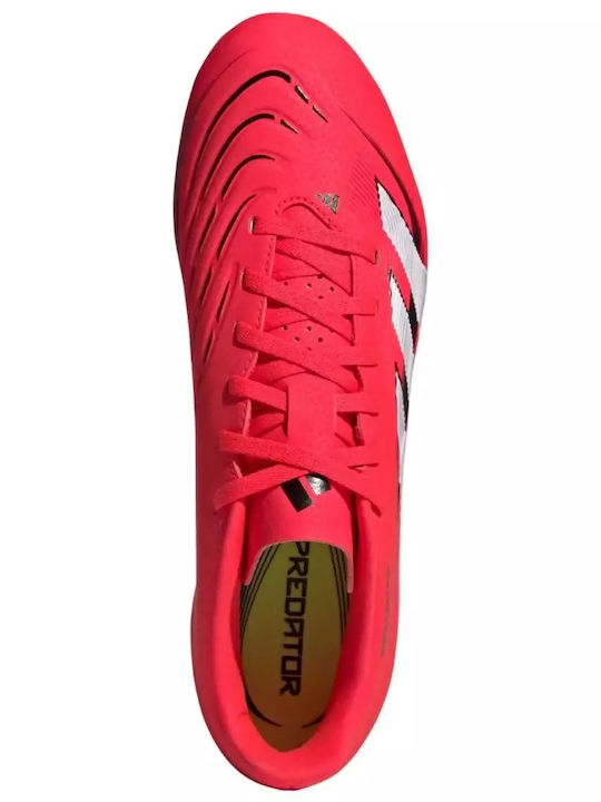 adidas Predator Club Football Shoes with Cleats Red