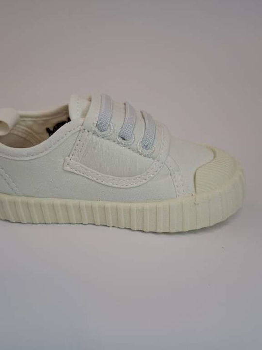 Παιδικά Sneakers με Σκρατς Λευκά