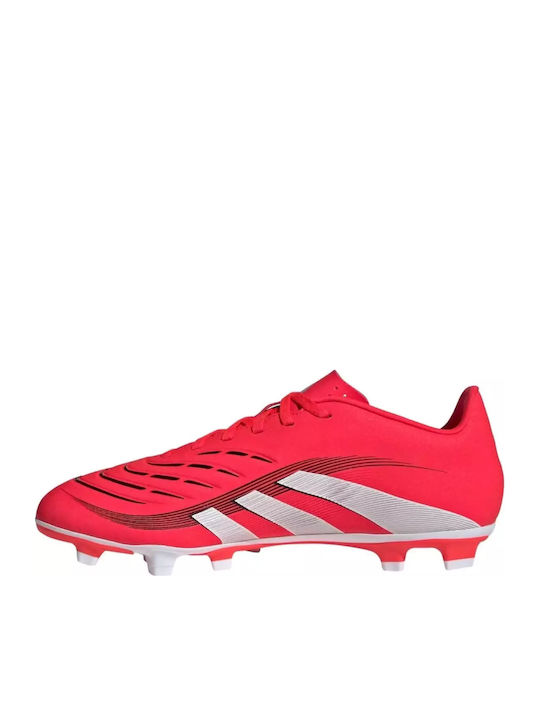 adidas Predator Club Football Shoes with Cleats Red