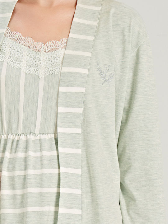 Feyza Robe de maternitate Bay Leaf Mint