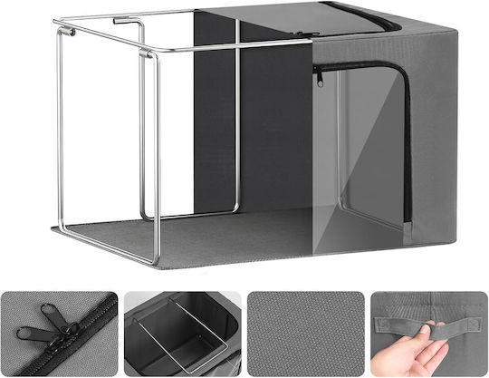 material textil Casetă pentru Haine / Pantofi în Culoare Gri 42x30x30cm 1buc