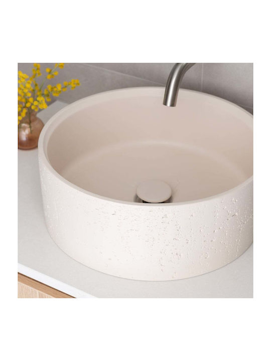 Naron Nr-b001 Countertop Sink Stone 39.5x12cm Beige