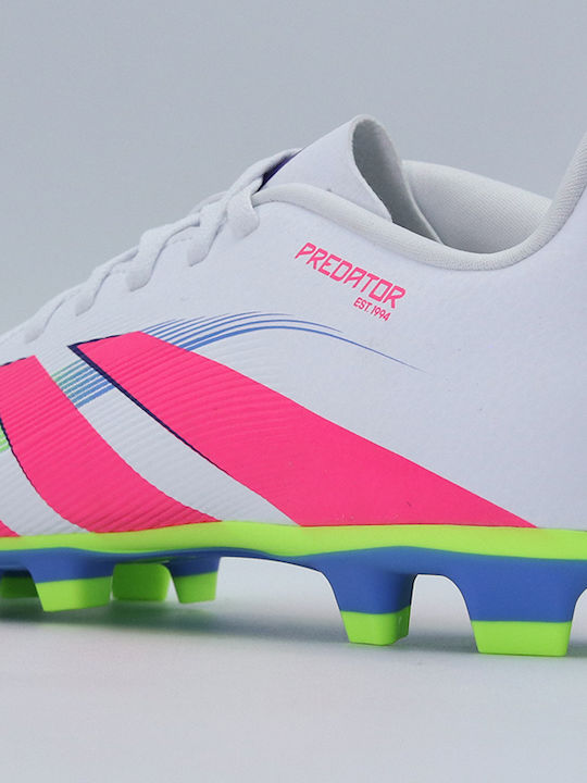 adidas Predator Club Fußballschuhe mit Stollen Weiß