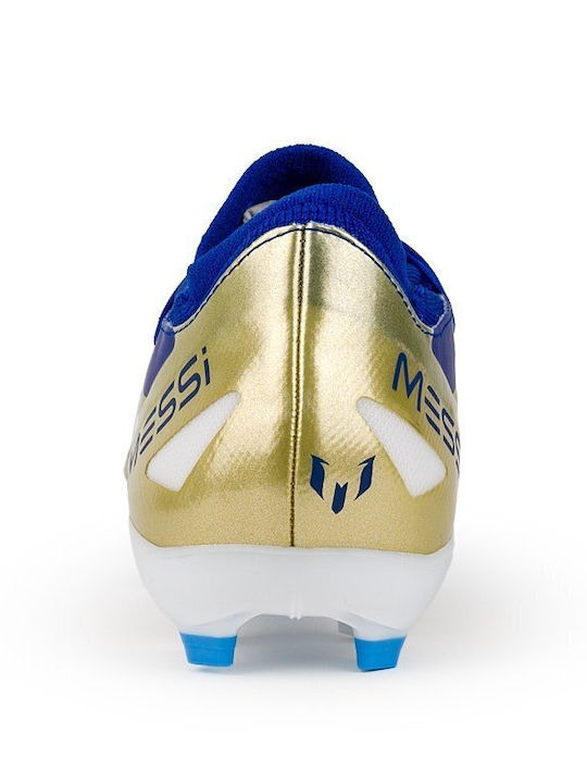 adidas X Crazyfast League Messi Football Shoes with Cleats Lucid Blue / Blue Burst / Cloud White