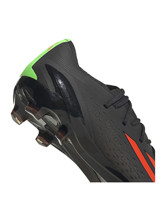 adidas X Speedportal 1 Football Shoes with Cleats Core Black / Solar Red / Solar Green