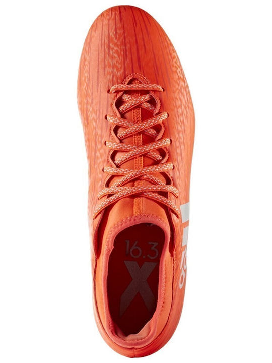 adidas X 16.3 Pantofi de Fotbal cu crampoane Roșu Solar / Argintiu Metalizat