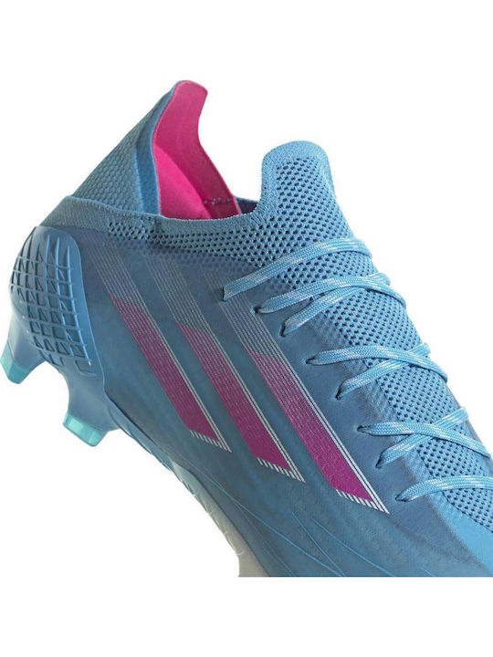 adidas X Speedflow.1 Ποδοσφαιρικά Παπούτσια με Τάπες FG Sky Rush / Team Shock Pink / Cloud White