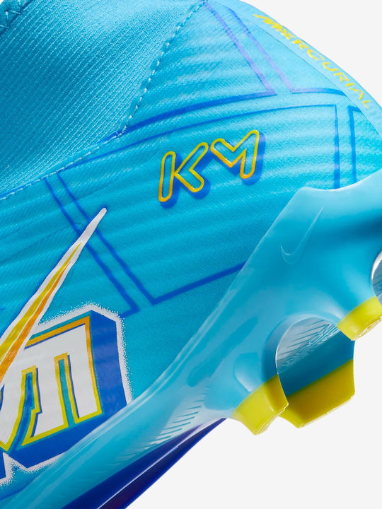 Nike Mercurial SuperFly 9 Academy Kylian Mbappé Football Shoes with Cleats Baltic Blue / White