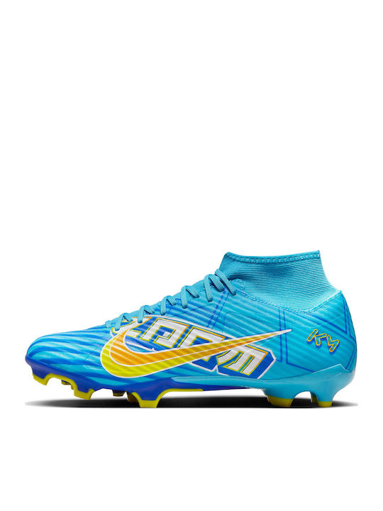 Nike Mercurial SuperFly 9 Academy Kylian Mbappé Football Shoes with Cleats Baltic Blue / White