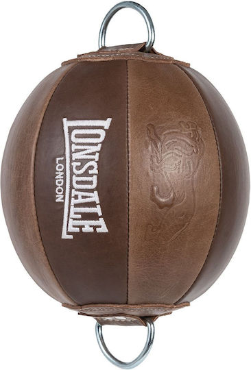 Lonsdale Leather Speed Punching Bag Brown