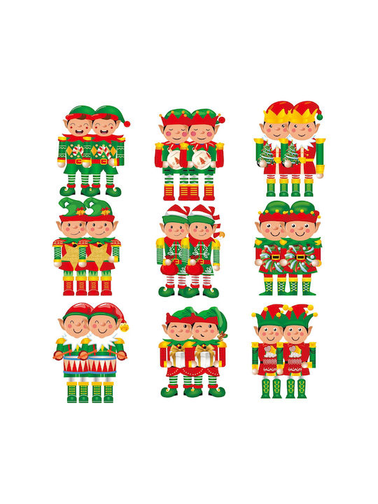 Hängendes Ornament Goblin Hölzern Mehrfarbig Set 18Stück