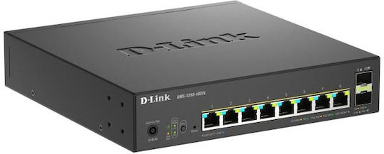 D-Link DMS-1250-10SPL Managed L2 PoE++ Switch με 8 Θύρες Ethernet