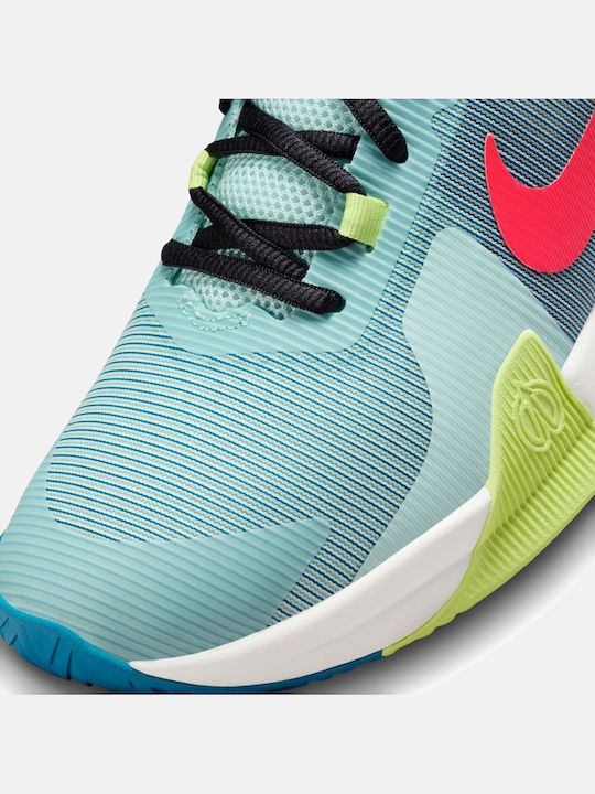 Air Max Impact 4 High Basketball Shoes Jade Ice / Industrial Blue / Light Lemon Twist / Bright Crimson