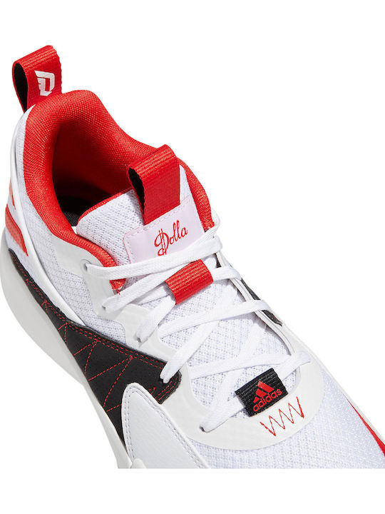 Dame Certified Χαμηλά Μπασκετικά Παπούτσια Cloud White / Vivid Red / Dash Grey