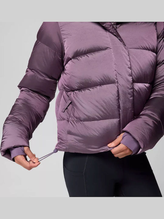 Γυναικείο Puffer Μπουφάν Αδιάβροχο για Χειμώνα Fig