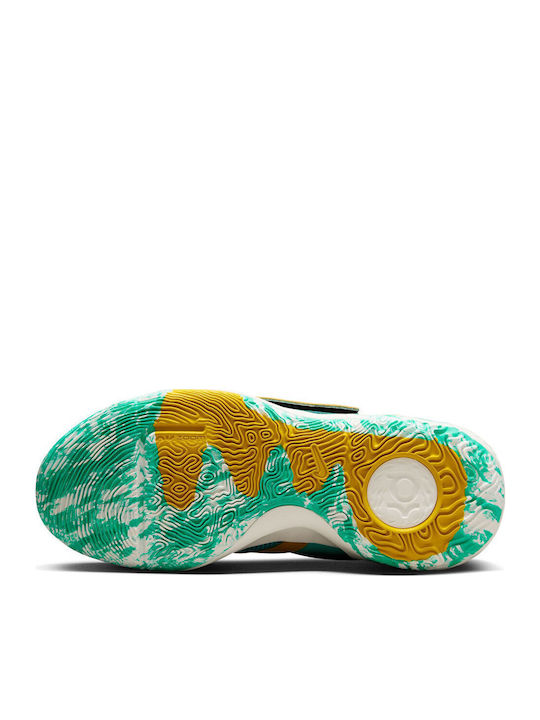 KD Trey 5 X High Basketball Shoes Clear Jade