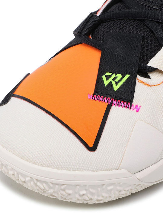 Why Not Zer0.4 Low Basketball Shoes Pale Ivory / Black / Alpha Orange
