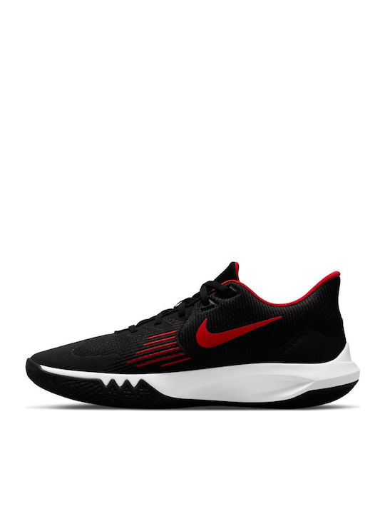 Precision 5 Low Basketball Shoes Black / University Red / White