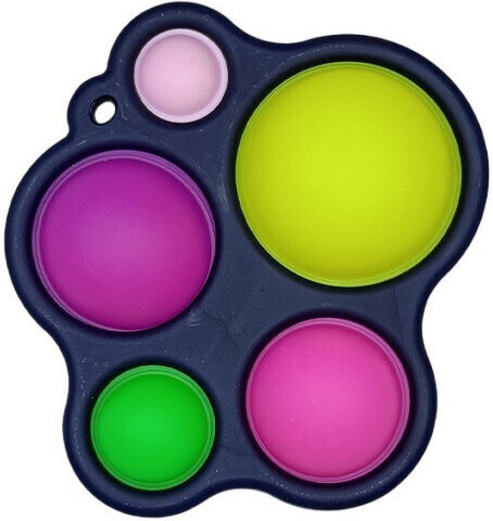 Pop it Fidget Πλαστικό Μαύρο