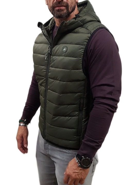 Ärmellos Jacke Puffer Khaki