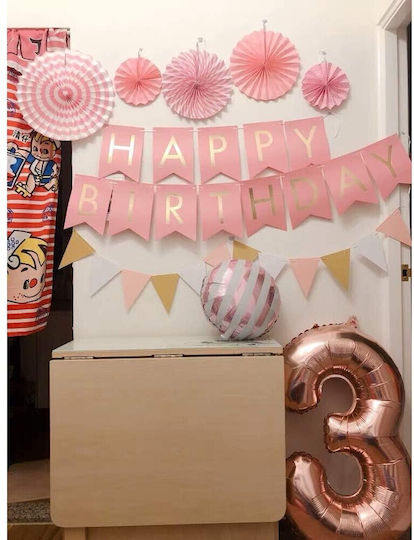 Luftballon Folie Jumbo Zahl 3 Rose Gold 100cm