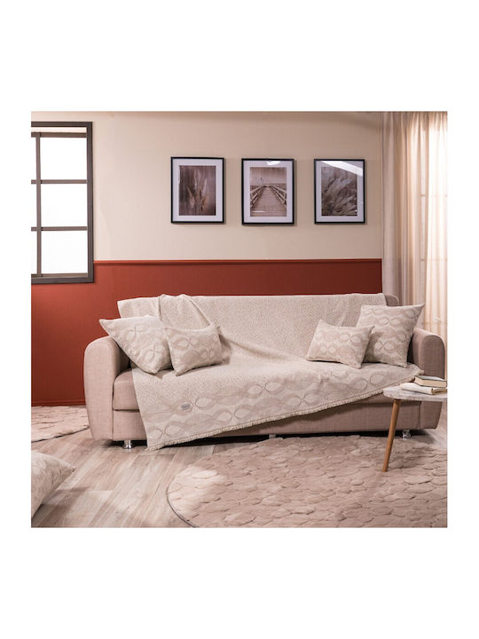Teoran Garland Ριχτάρι Τριθέσιου Καναπέ Chenille 180x300εκ. 01 52017862