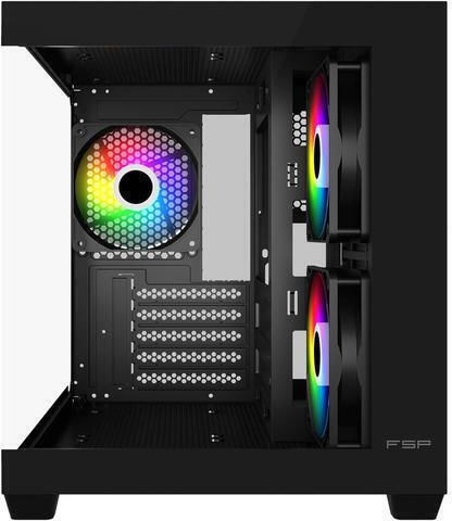 FSP/Fortron S140 Gaming Mini Tower Κουτί Υπολογιστή με ARGB Φωτισμό Μαύρο