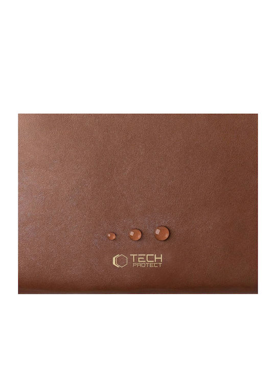 Tech-Protect Τσάντα για Laptop 14" σε Καφέ χρώμα