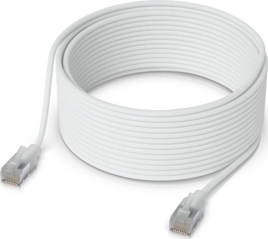 Ubiquiti U/UTP Cat.6a (Gigabit) Καλώδιο Δικτύου Ethernet 12m Λευκό