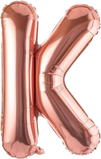 Balon Folie Jumbo Literă Κ Rose Gold 100buc
