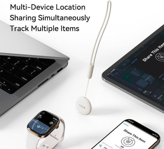 Rock Tag Apple Find My Μπεζ