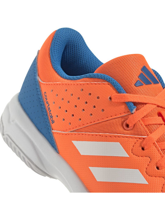 Courtstabil Kids Sports Shoes Volleyball with Laces Orange
