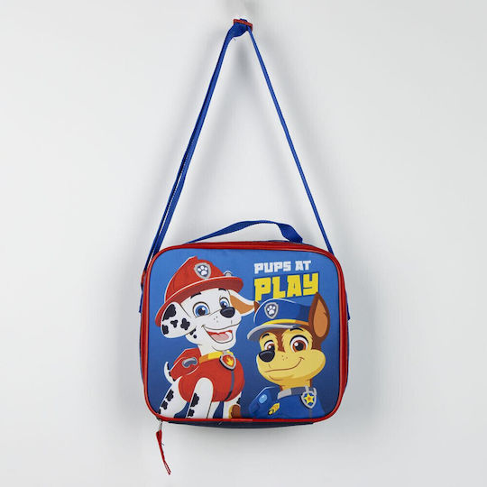Paw Patrol Σχολικό Ισοθερμικό Τσαντάκι Φαγητού Χειρός Μπλε Paw Patrol 20x7x22cm