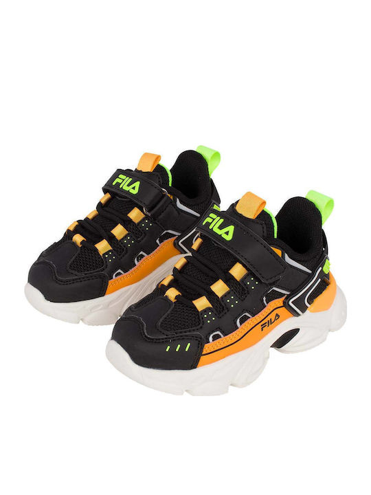 Memory Spinel 3 V Kids Sneakers Anatomic with Scratch Black