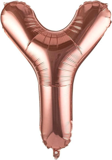 Luftballon Folie Jumbo Buchstabe Υ Rose Gold 100cm