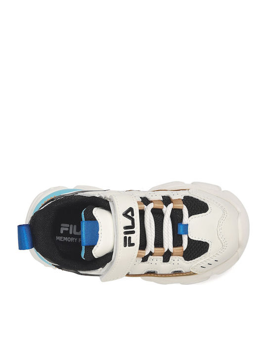 Memory Spinel 3 V Kids Sneakers with Scratch White