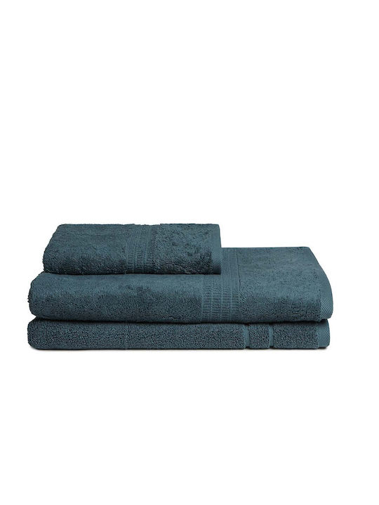 Homelover 3-tlg. Set Badetücher Forest Green Gewicht 500gr/m²