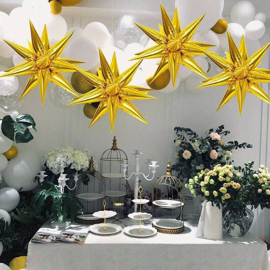 Balloon Foil Jumbo Star Gold 66cm