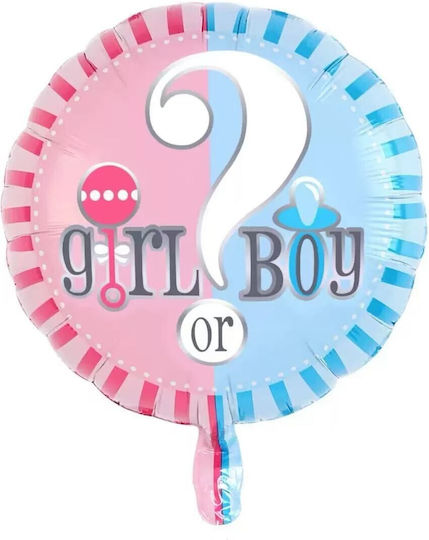 Balloon Foil Round Blue 45cm