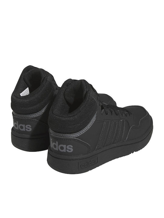 Hoops Παιδικά Sneakers High Μαύρα