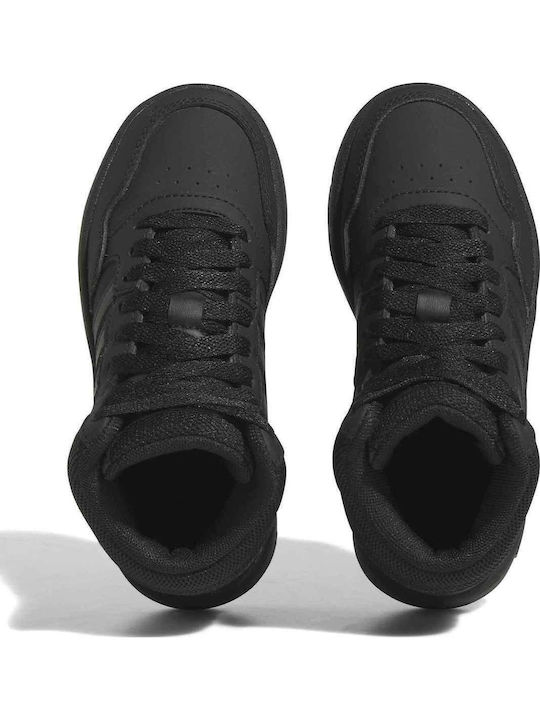 Hoops Παιδικά Sneakers High Μαύρα